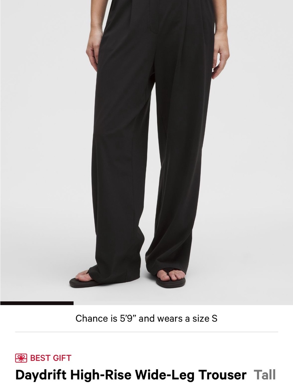 lululemon athletica High-Rise Wide-Leg Trousers - Black